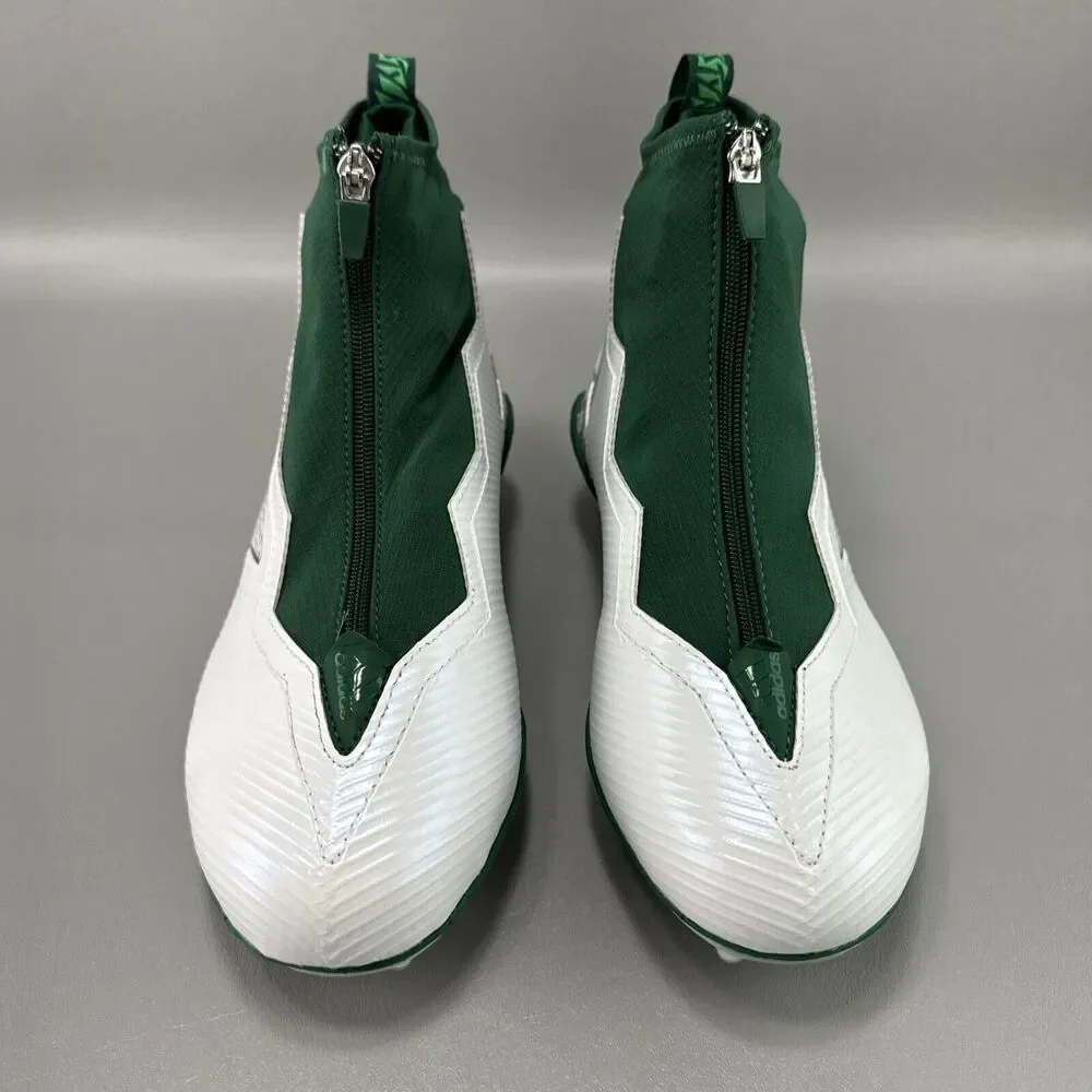 Adidas Nasty 2.0 Football Cleats Sz 9M White Green Athletic Preppy GY1760‎